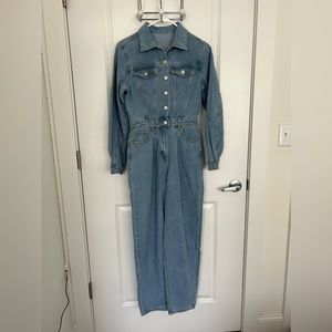 Woman’s denim jumpsuit